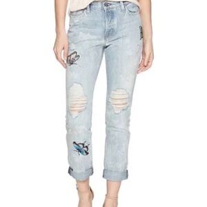 POSH STORE CLOSING 
Hudson denim RILEY butterfly embroidery